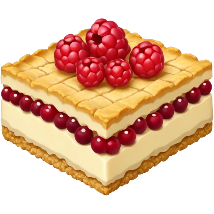 crumble slice with berries emoji