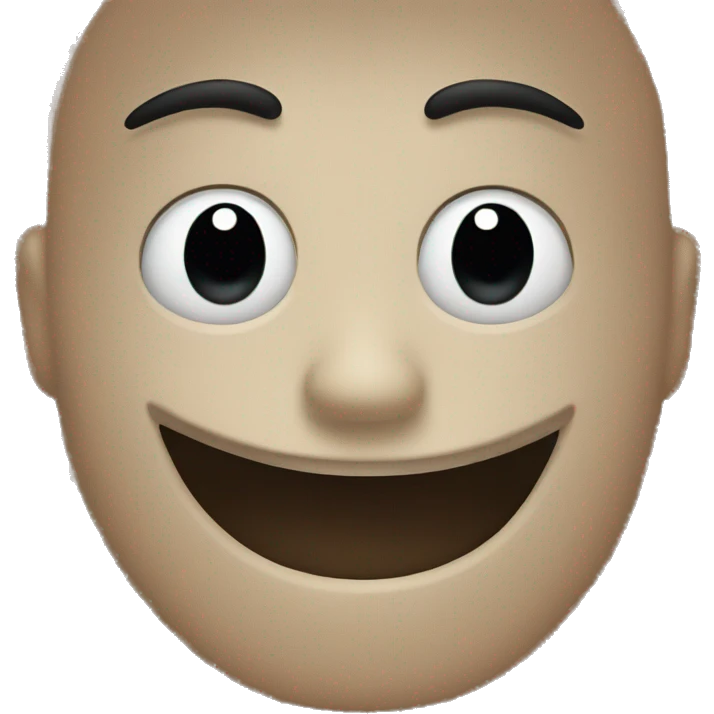 Make a emoji smile but Depth inside is sad emoji