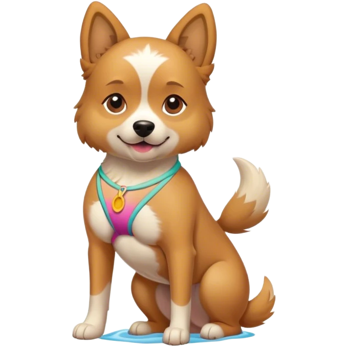 Dog in a bikini  emoji