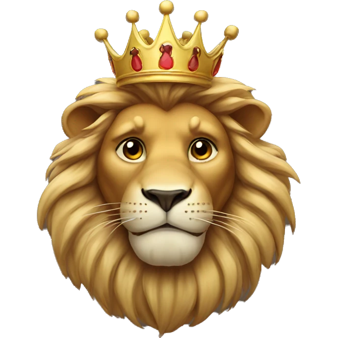 Lion with crown emoji