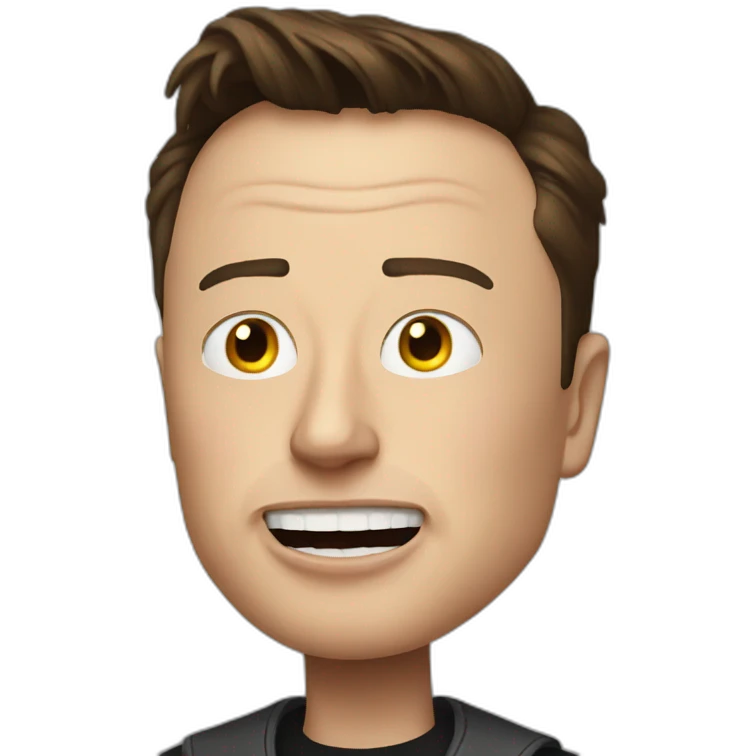 Scary Elon musk emoji