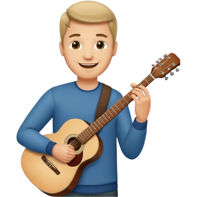 man holding guitar emoji