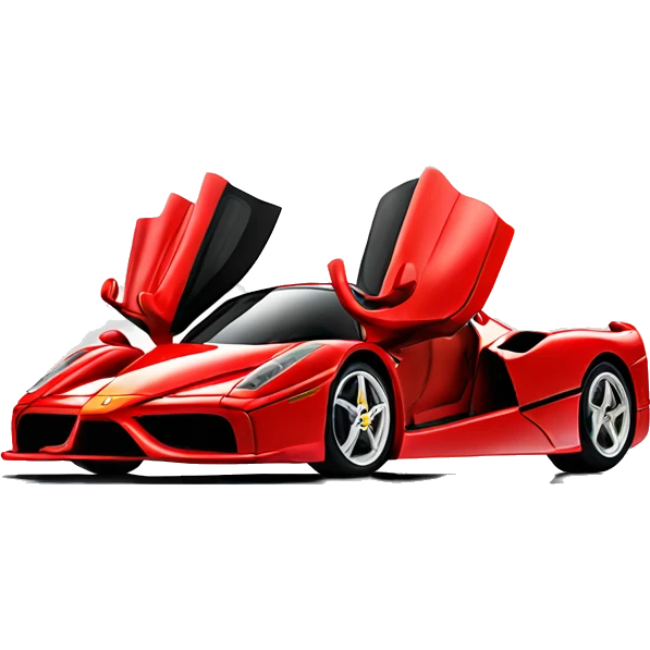 Create emoji tondetail one Ferrari enzo red  emoji