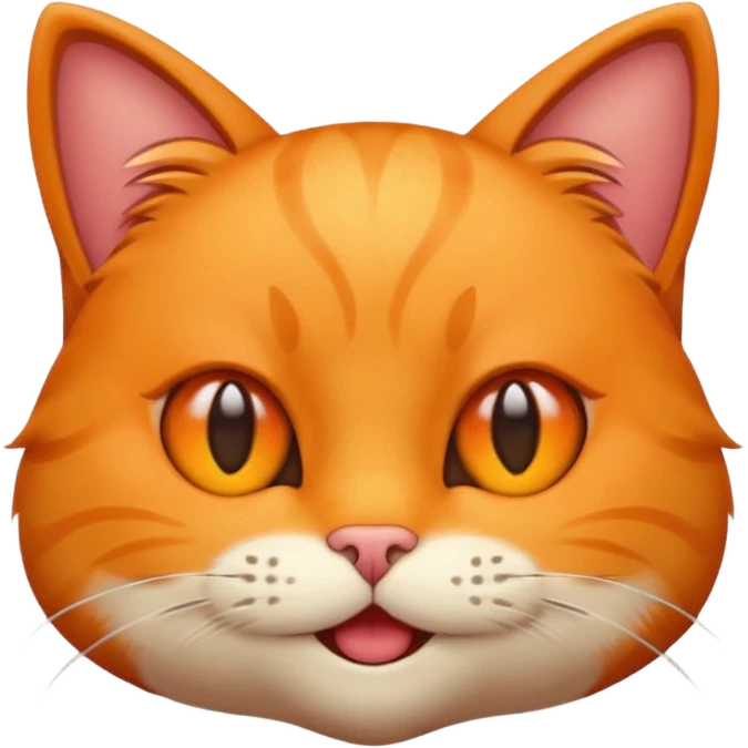 A cat with each eye facing a different direction. The image will be in emoji style. emoji