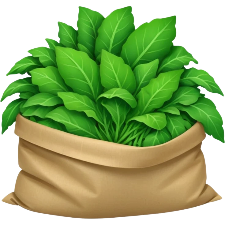 bagged greens emoji