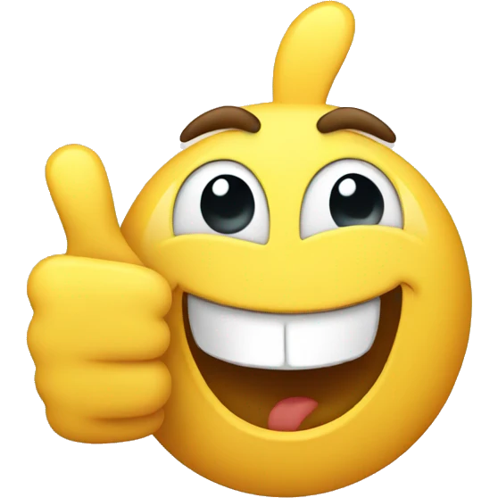 happy emoji thumbs up emoji