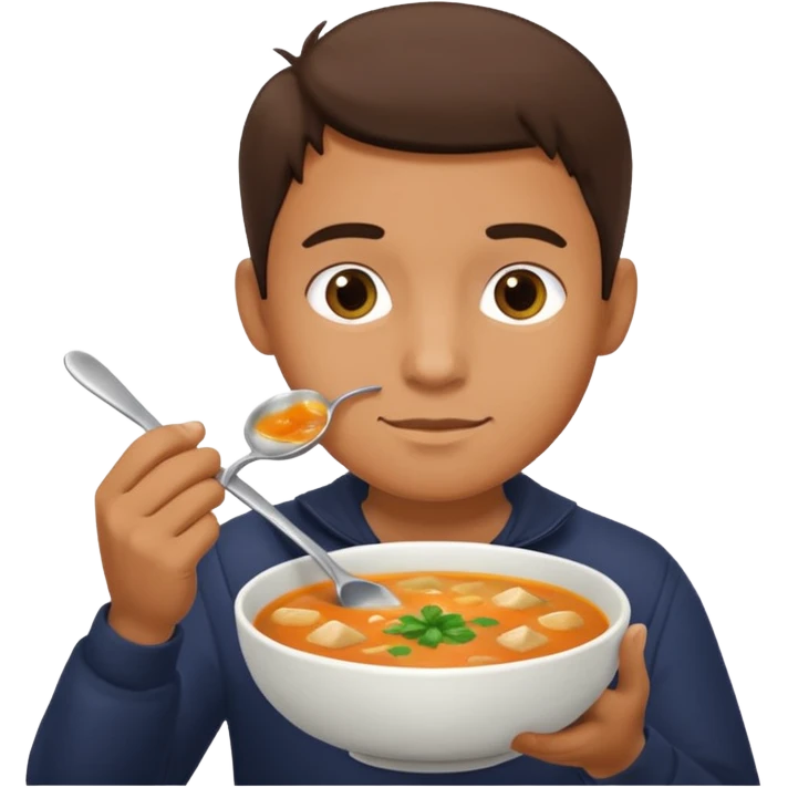 Çorba içen adam emoji