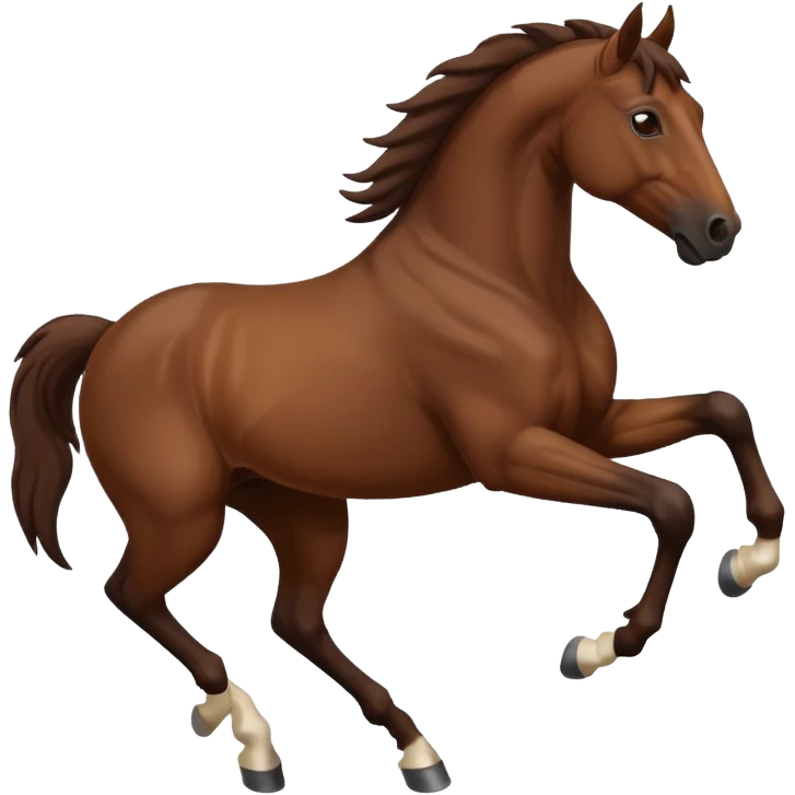 horse kicking pose emoji