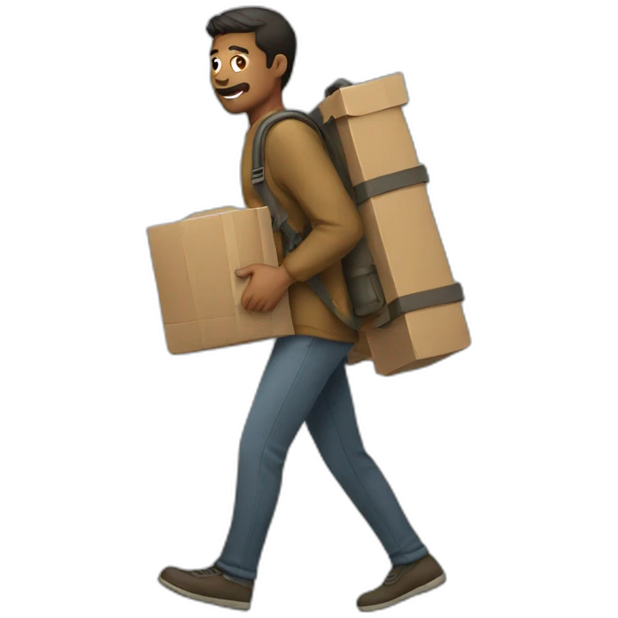 Man carry thing emoji