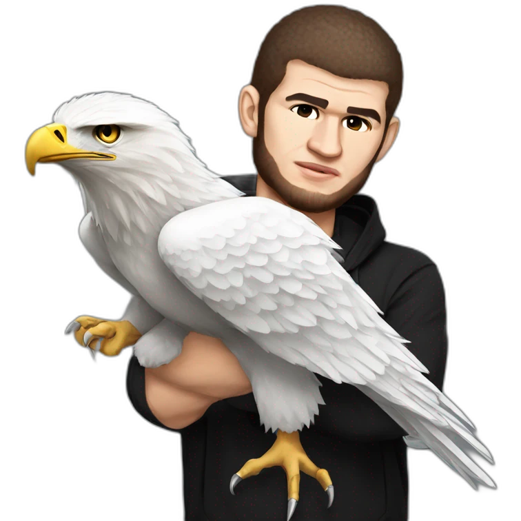 Khabib nurmagomedov with eagle emoji