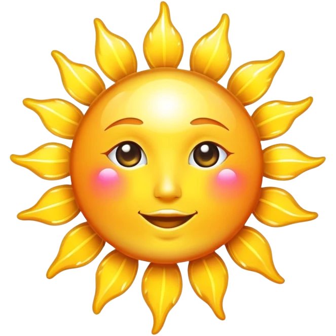 Disco sun emoji