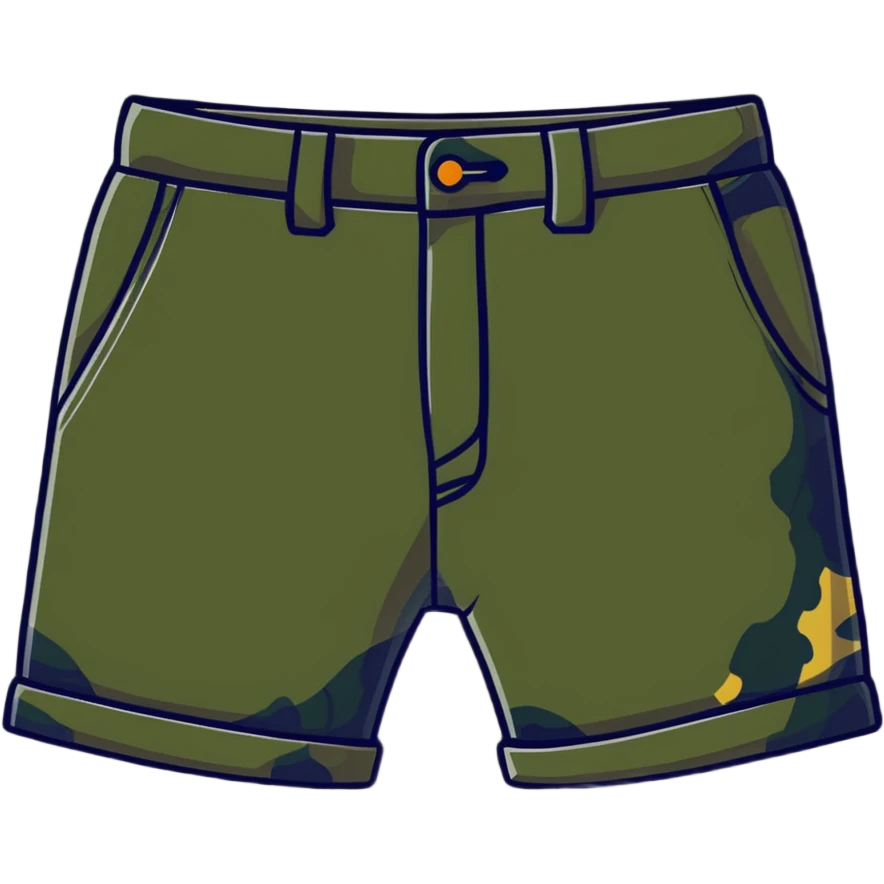 camo shorts emoji
