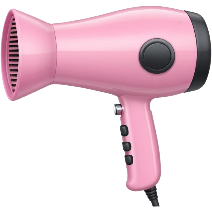 pastel pink hair dryer emoji