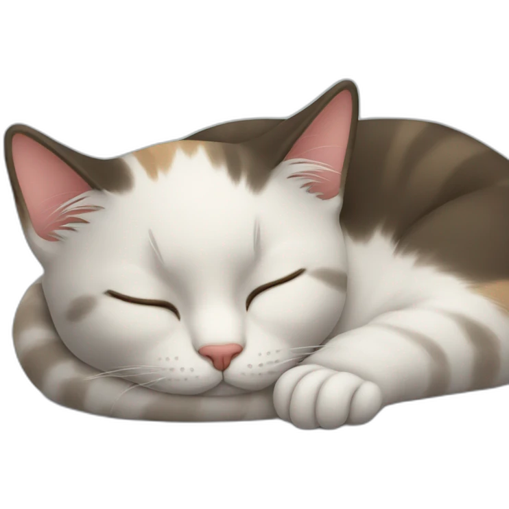 Cat sleeping emoji