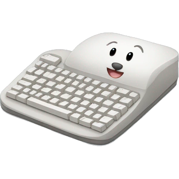 Keyboard and mouse emoji