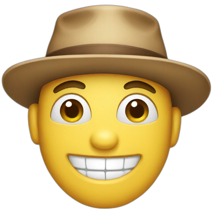 Smiling hat emoji emoji