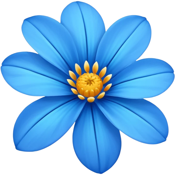flowers blue emoji