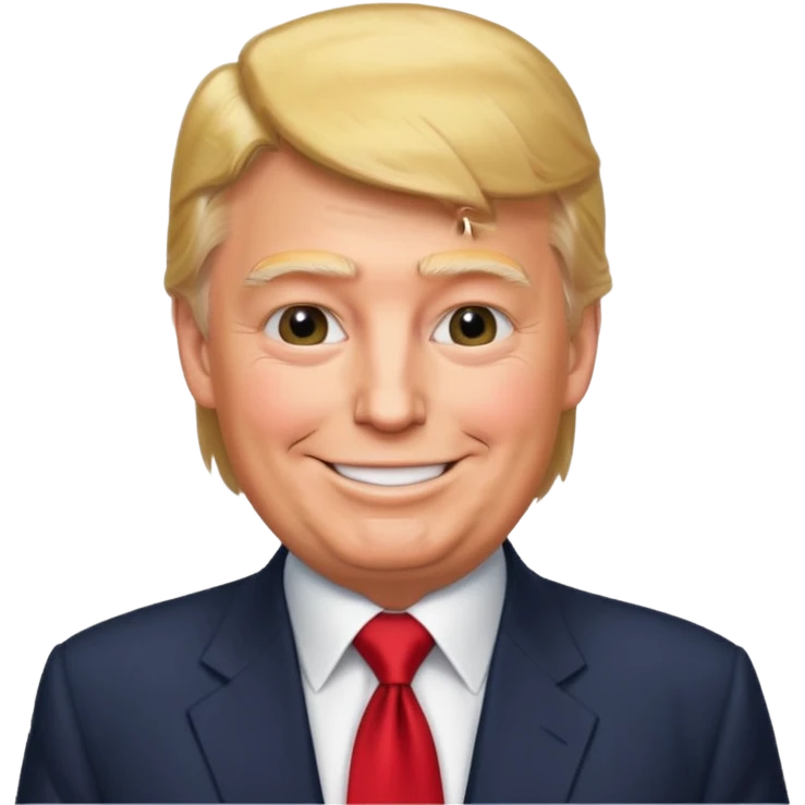 President Trump happy emoji