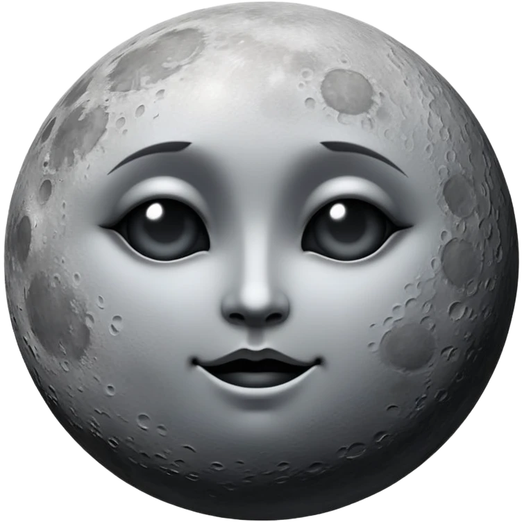 Goth moon  emoji