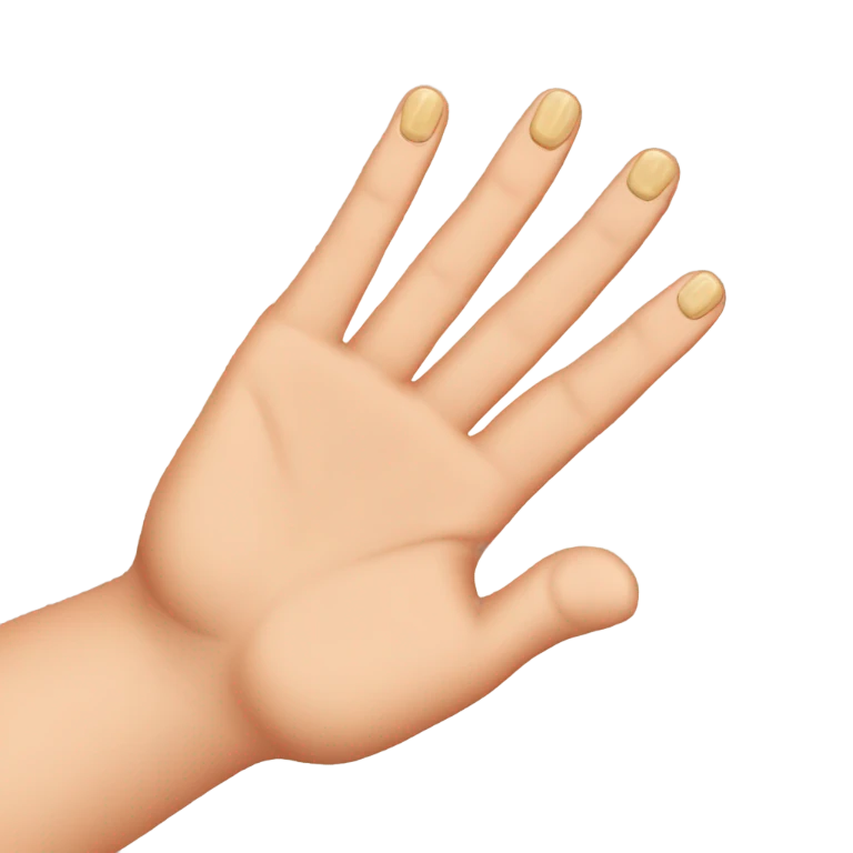 Three fingers emoji