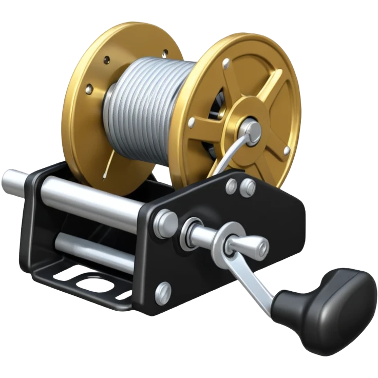 a black and silver Antal 48 2-Speed Self-Tailing Aluminium Winch emoji