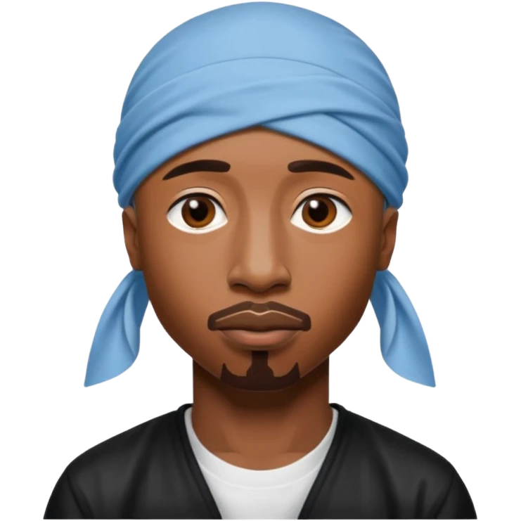 2Pac only face and durage emoji