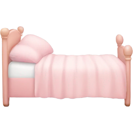 Light pink bed emoji