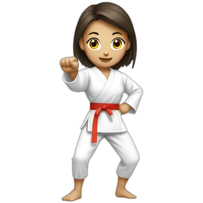 karate girl in pantyhose emoji