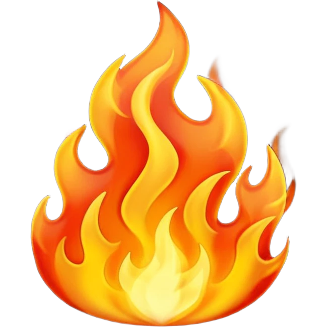 black fire emoji