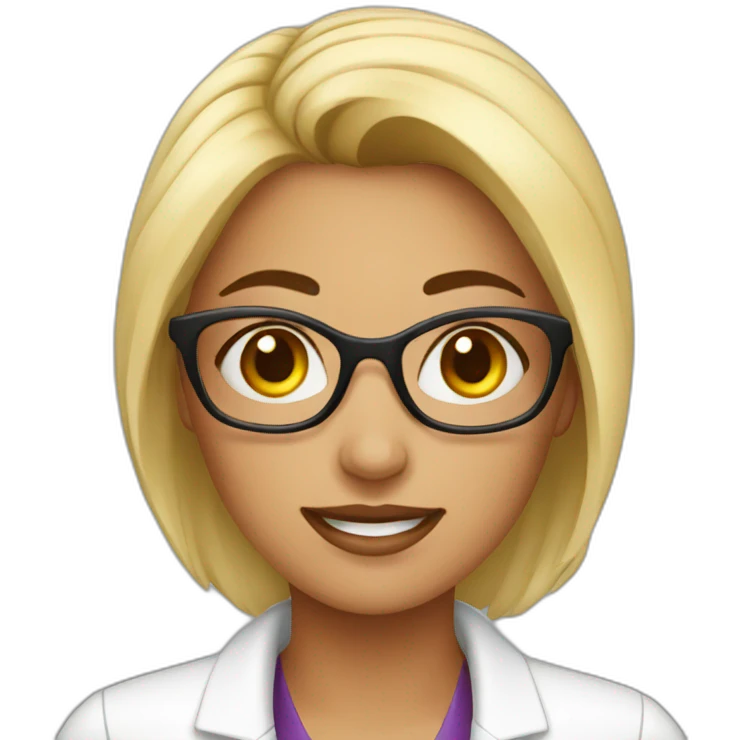 Cosmetic chemist female emoji