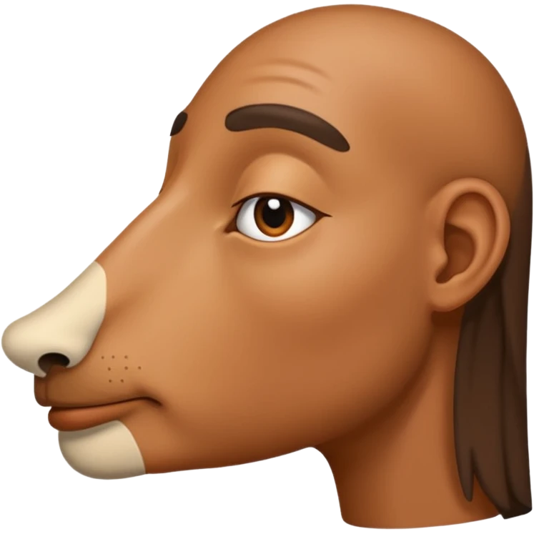 nose from side emoji