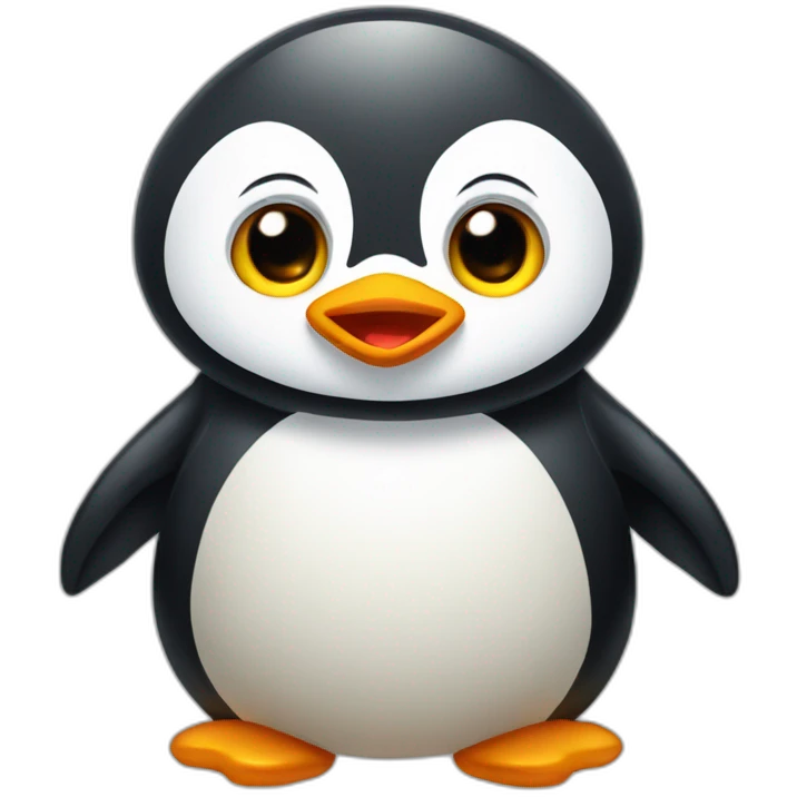 Striper pinguin emoji