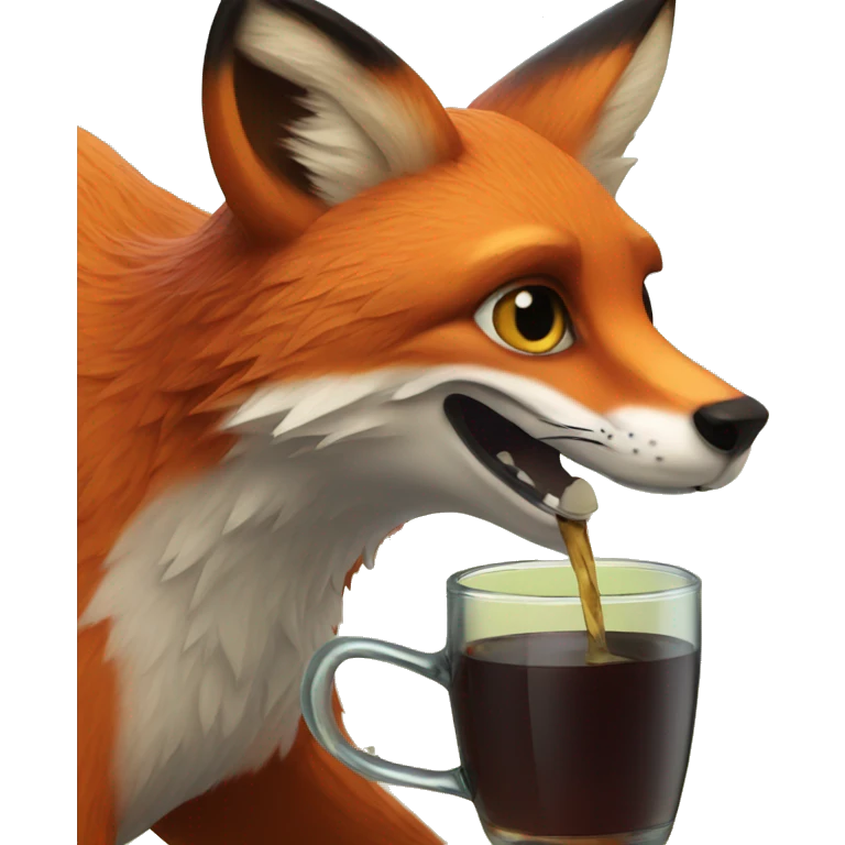 fox drinking mate emoji