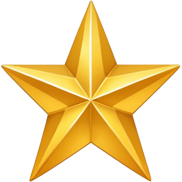 one Star Shape with no face  emoji