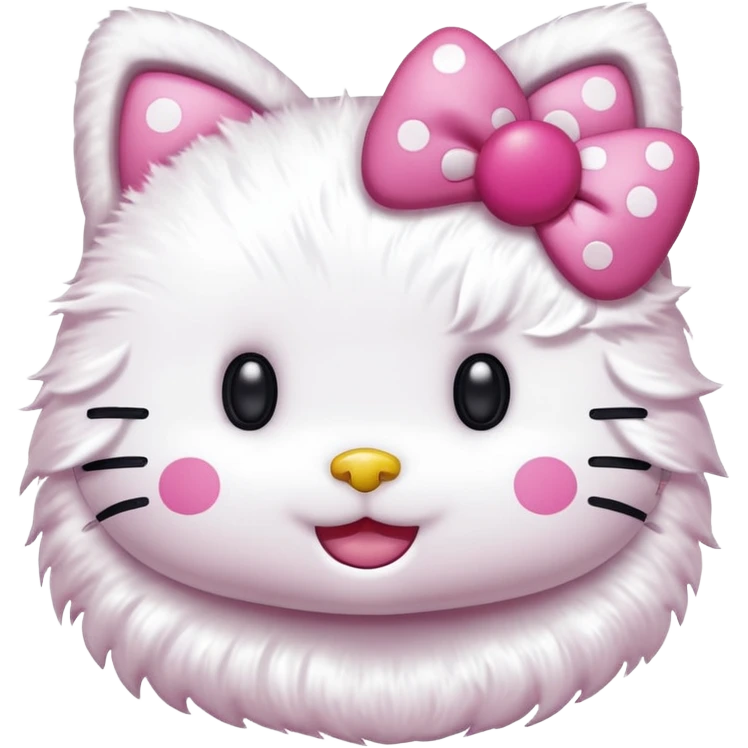 Hello Kitty de puntos para Instagram  emoji