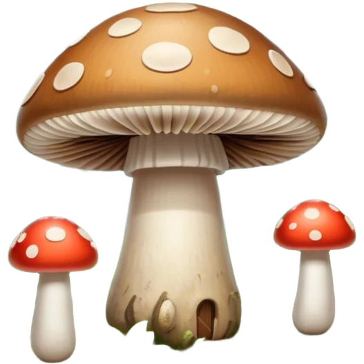 A mushroom with WiFi antennas emoji