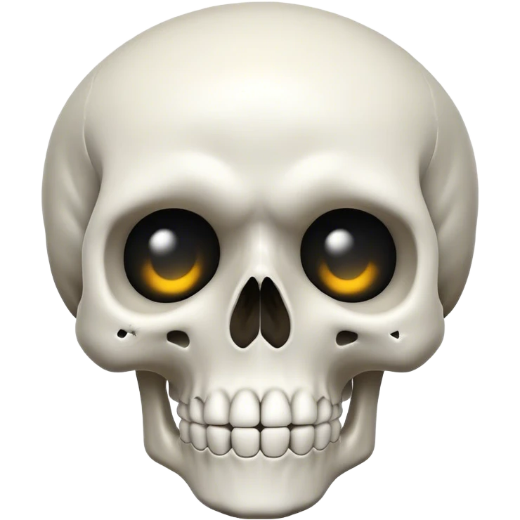 Shocked skull emoji