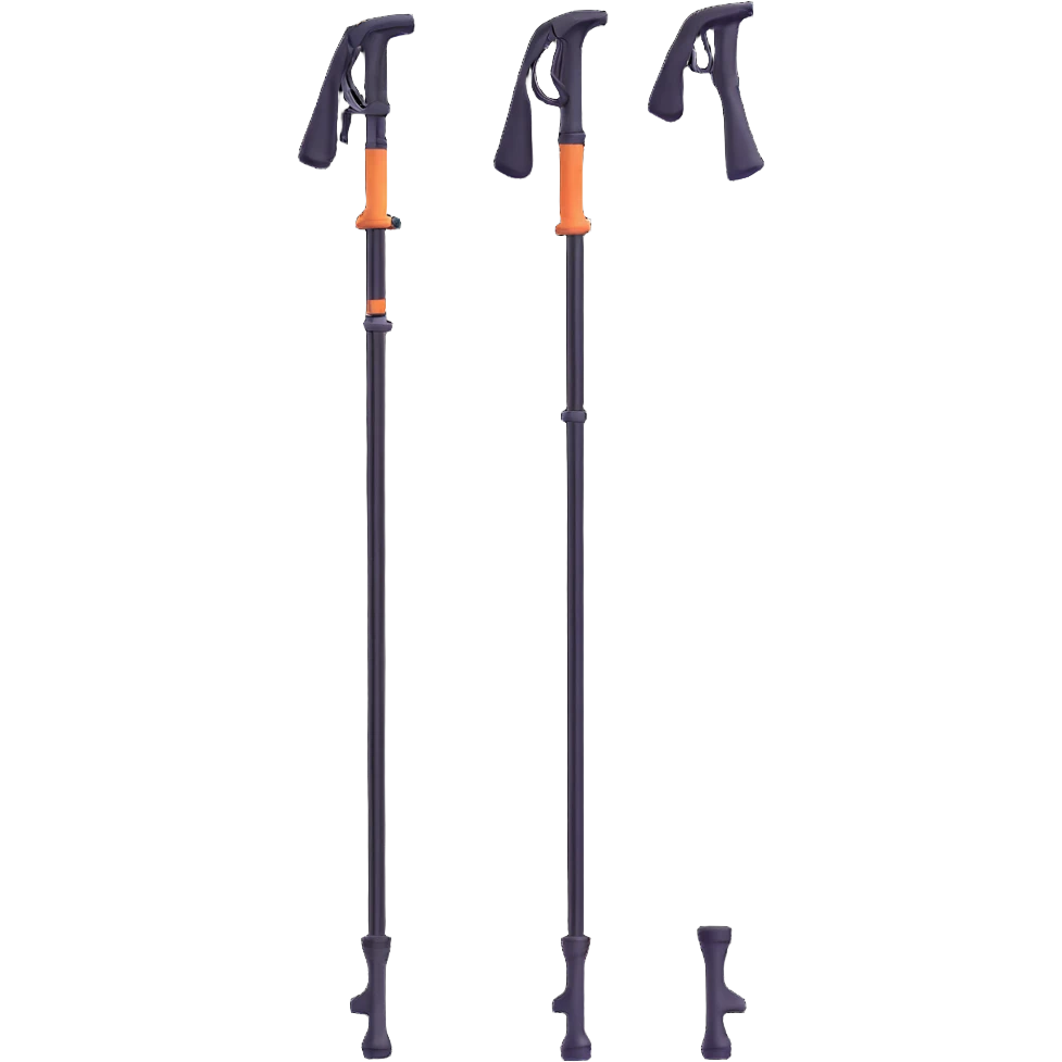 hiking poles, trekking poles emoji