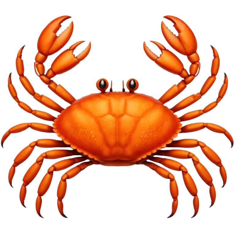 A crab with a total of eight legs emoji