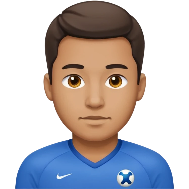 man with blue jersey emoji
