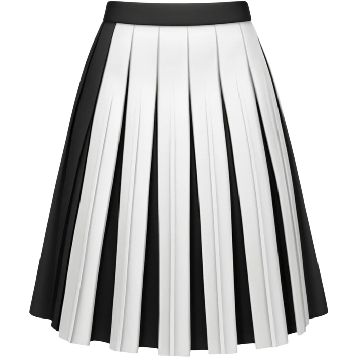 Black skirt with white lines emoji