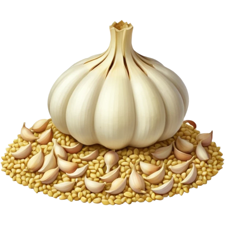 pressed garlic emoji