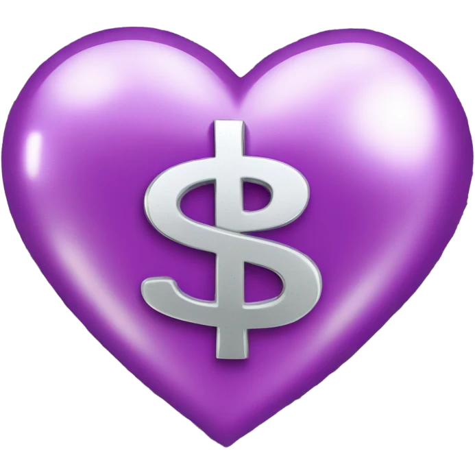 dollar sign heart emoji