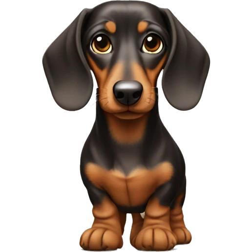 Dachshund wearing uggs Boots  emoji