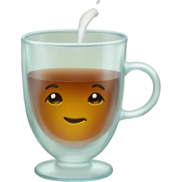 tea in a glass cup emoji