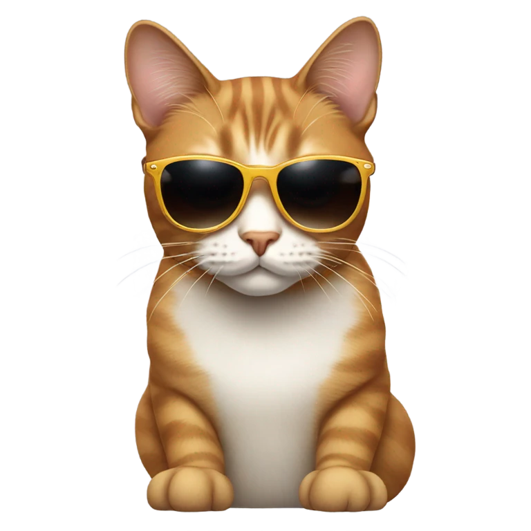 Cat with sunglasses emoji