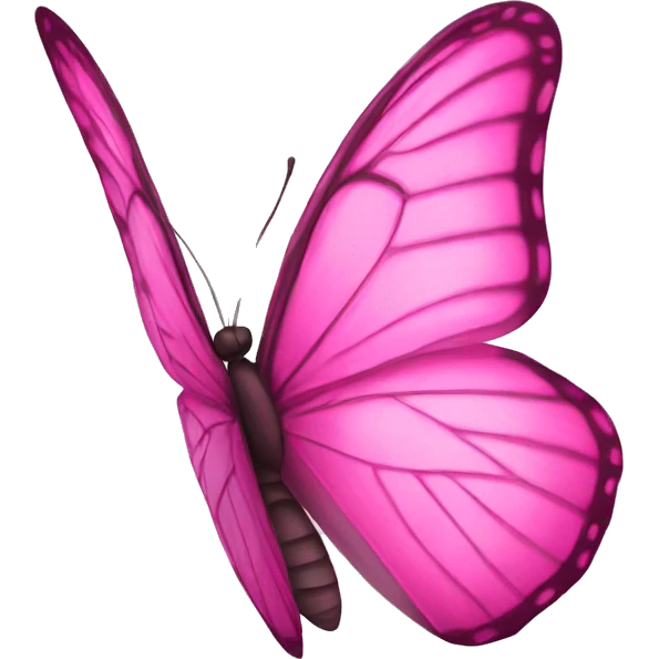 Pink butterfly emoji