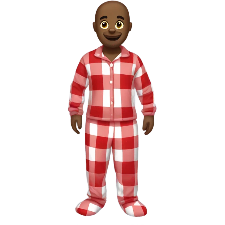 red checkered pajamas emoji