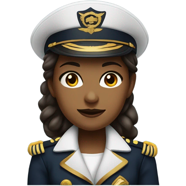 Ship Captain Woman  emoji