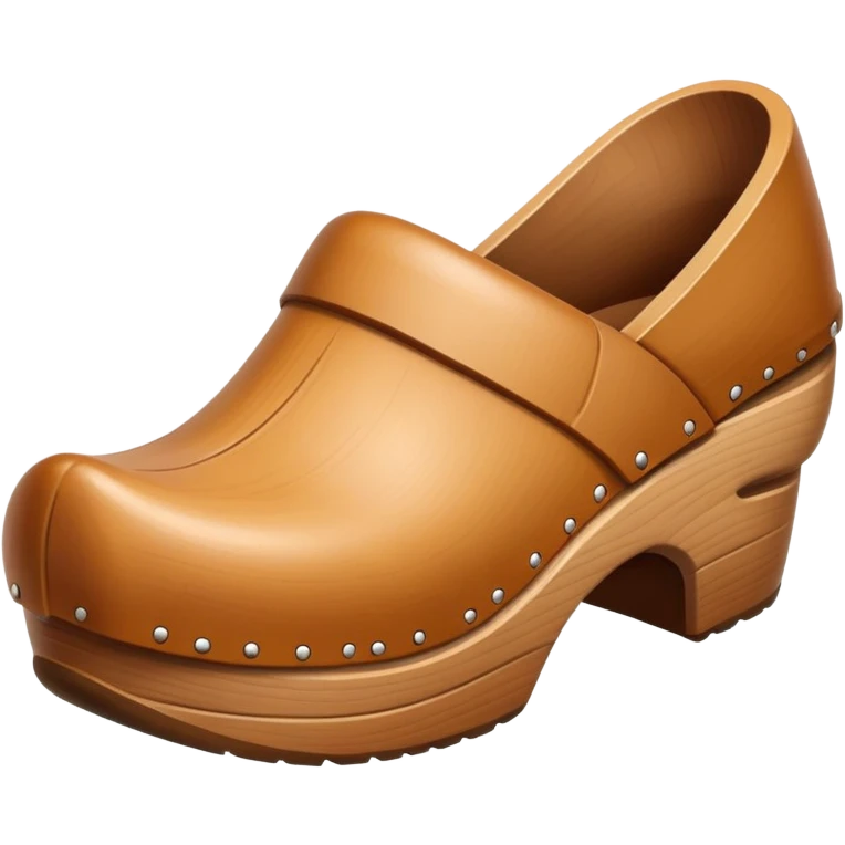 simple wooden traditional minimal clog entirely wooden - minimal emoji